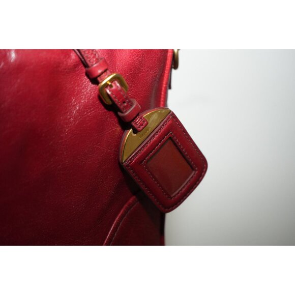 Prada Leather Calfskin Bauletto Handbag Shoulder Bag - Picture 5 of 9